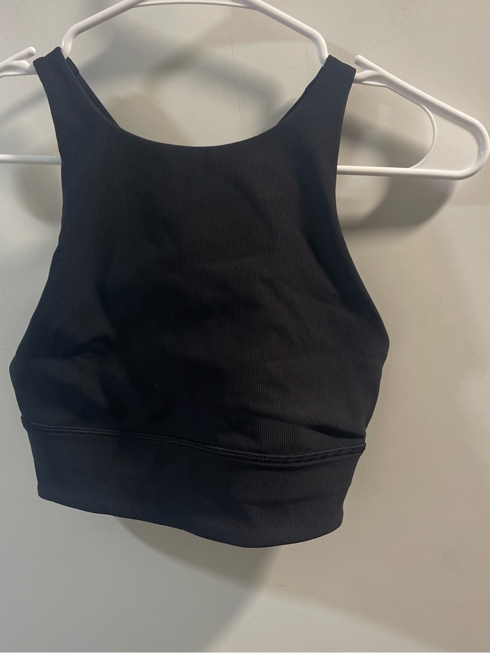 lululemon athletica Black Ribbed Sports Bra
